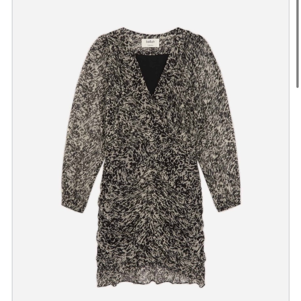 BA&SH EZRA SHORT PRINT DRESS